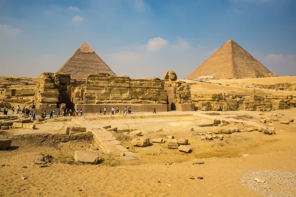 Pyramidy Gízy Egyptě — Stock fotografie