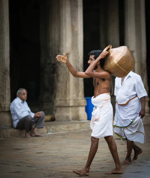 Trichy Indien Februari Hinduer Indiska Tempel Februari 2013 Trichy Indien — Stockfoto