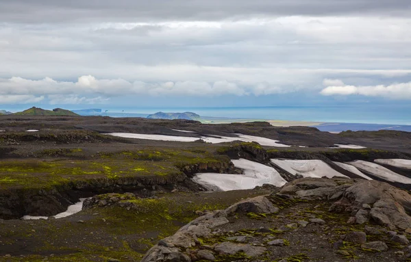 Vackert Panorama Över Bergen Nationalparken Thorsmork Island — Stockfoto