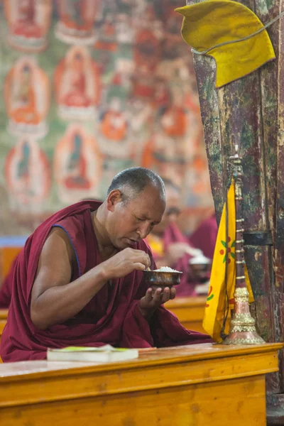 Leh Hindistan Eylül Budist Rahip 2011 Leh Hindistan Yakındaki Oteller — Stok fotoğraf