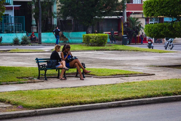 Habana Kuba Januar Menschen Der City Street Januar 2018 Habana — Stockfoto