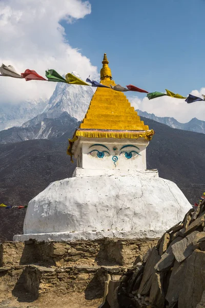 Buddhista Sztúpa Pályán Everest Base Camp — Stock Fotó