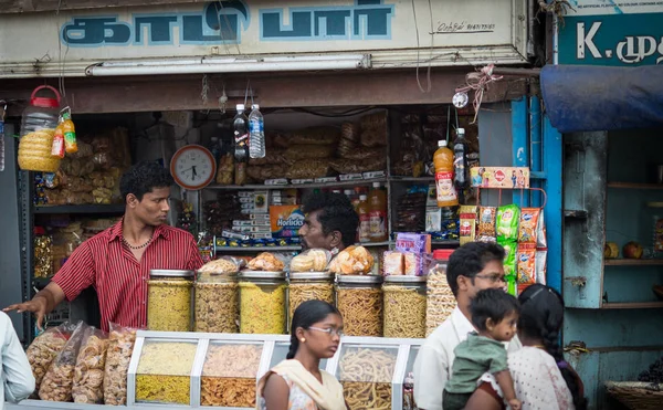 Madurai India Febrero Trader Street Indian Town February 2013 Madurai —  Fotos de Stock