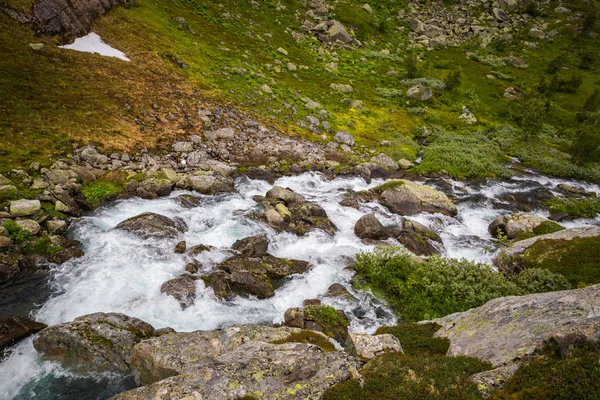 Vackra Sommarlandskap Folgefonna Nationalpark Norge — Stockfoto