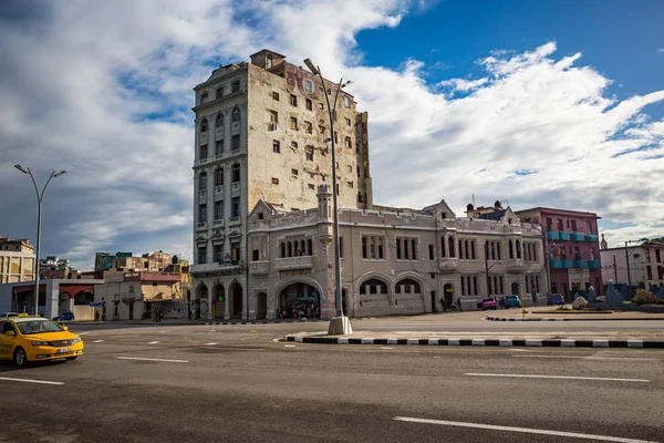 Habana Cuba Enero Calle Ciudad Enero 2018 Habana Cuba Vista — Foto de Stock