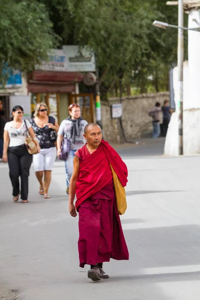 Leh Indien September Buddhistischer Mönch 2011 Leh Indien Buddhistischer Mönch — Stockfoto