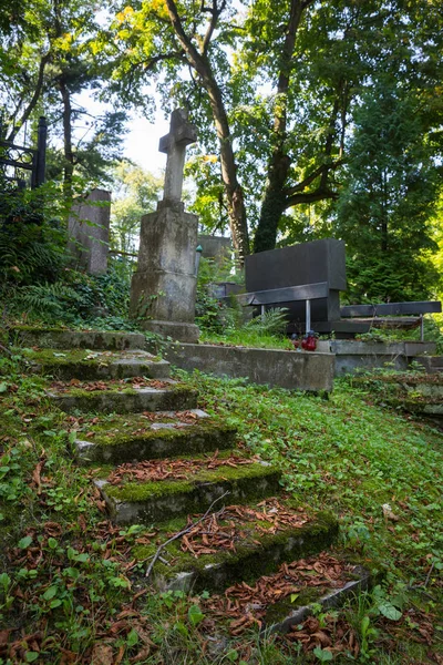 Escadas Sepultura Velho Cemitério — Fotografia de Stock