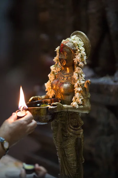 Oil Lamps Tibetan Buddhist Temple — Stock Photo, Image