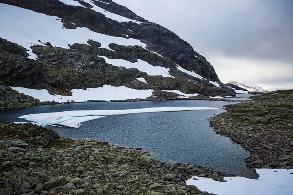 Gyönyörű Táj Norvég Hegységben Trolltunga Pálya — Stock Fotó