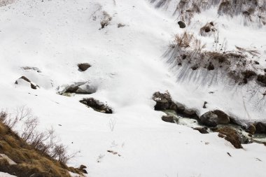 izleme Annapurna Merkez kampına Himalaya dağlarının güzel manzara