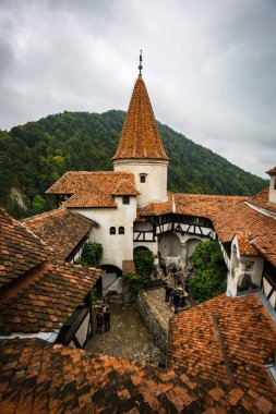 BRAN, ROMANIA-AUGUST 24: Bran castle 24, 2016 in village Bran, Romania. Vlad Cepesh castle.