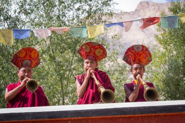 Nubra, Hindistan-Eylül 6: Budist rahipler 6, 2011 Nubra, Hindistan'da. Budist rahipler Nubra Vadisi'nde. Ladakh il.