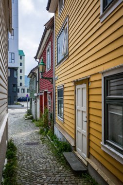 Bergen güzel bir eski sokak