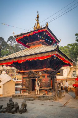 Katmandu, Nepal-Nisan 25: Pashupatinath Tapınağı 25, Katmandu, Nepal 2016. Pashupatinath Tapınağı en eski Hindu Tapınağı Kathmandu