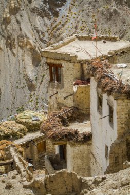 Hint Manastırı Ladakh il Lamayuru. Hint Himalayalar