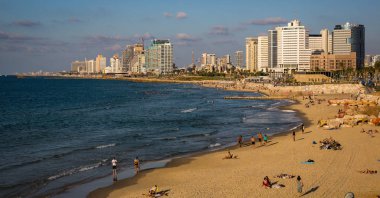 tatil doğal görünümünü şehirde güzel Tel Aviv, İsrail