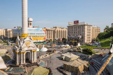 Kiev, Ukrayna-Temmuz 24: Maidan Nezaleznosty