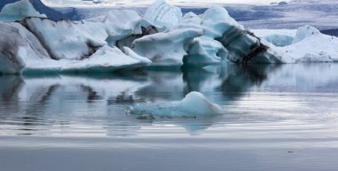 Buzdağı buzul lagün İzlanda'da 