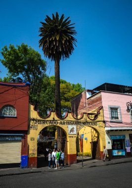 Mexico city, Meksika'nın Caddesi'nin doğal görünümü