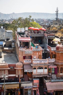 Jaipur, Hindistan-Mart 3: 3 Mart 2018 Jaipur, Hindistan Hindu insanlar. İnsanlar sokakta