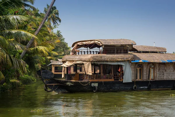 Crucero Casas Flotantes Los Lagos Kerala India Del Sur — Foto de Stock