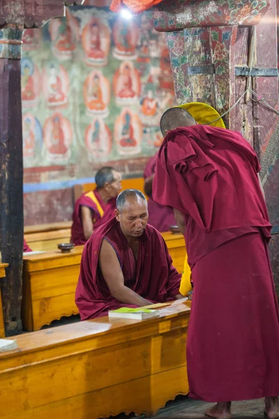 Leh India Septiembre Monjes Budistas 2011 Leh India Monjes Budistas — Foto de Stock