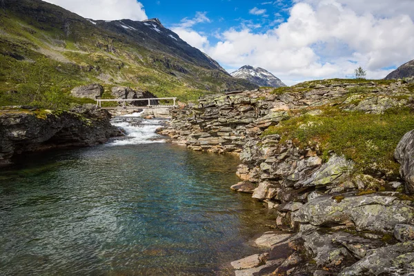 Majestueuze Rivier Noorwegen Jotunheimen Nationaal Park — Stockfoto