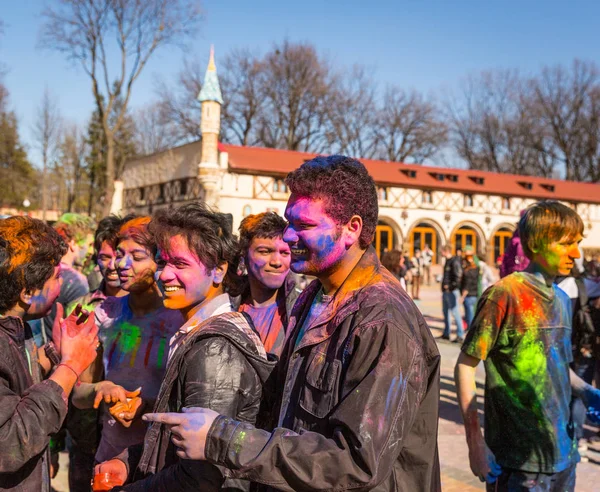 Kharkiv Ukraine March Holi Celebrações Março 2014 Kharkiv Ucrânia Celebrando — Fotografia de Stock