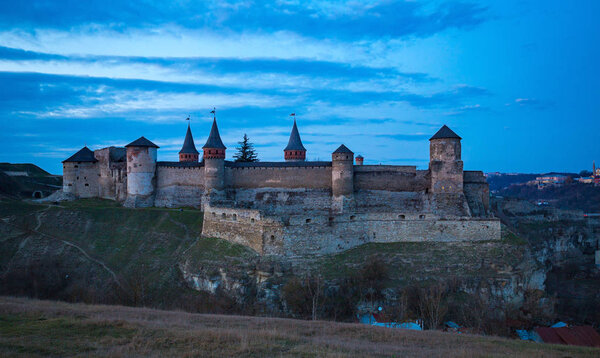 Kamianets-Podilskyi castle on the west of Ukraine