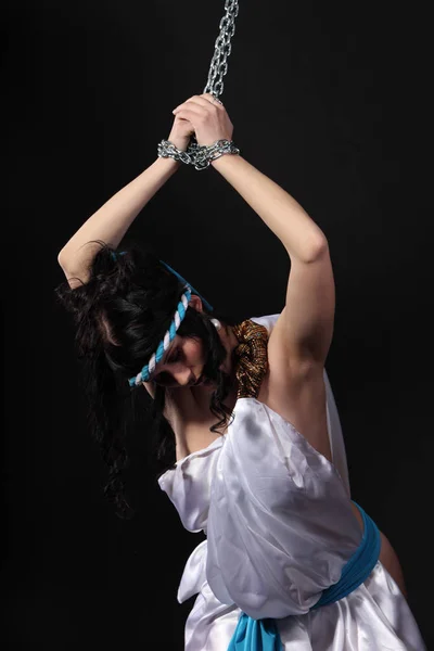 Leyenda Andrómeda Mujer Joven Posando — Foto de Stock