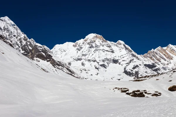 Překrásnou Přírodu Pohoří Himálaj Sledování Base Campu Annapurna — Stock fotografie