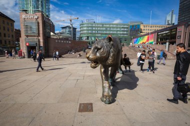 Oslo, Norveç-Temmuz 5: Oslo, Norveç'te şehir sokaklarını 5 Temmuz 2016. Şehir sokaklarını gün ışığı.