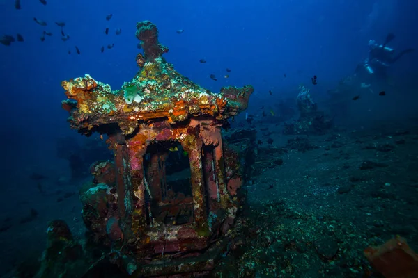 Underwater Temple Bali Indonesia — Stock Photo, Image