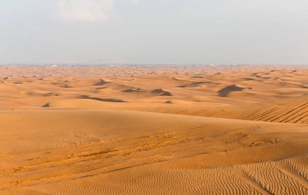 Пустеля Єднаних Арабських Еміратів Заходу Сонця — стокове фото