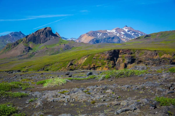 Magnifique Panorama Montagne Dans Parc National Thorsmork Islande — Photo