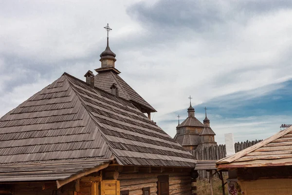 Befestigte Siedlung Ukrainische Kosaken Jahrhunderte — Stockfoto