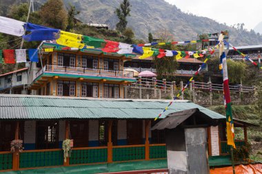 Gündüz nepal gezi lerinde seyahat, mimari ve bina görünümü, Güney Asya 
