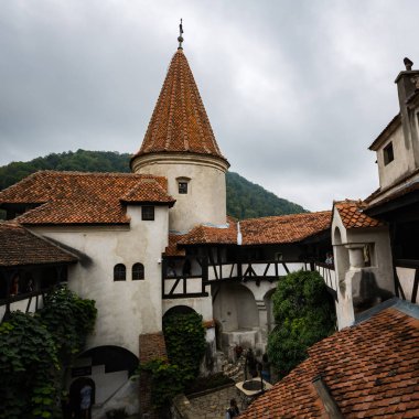 BRAN, ROMANIA-AUGUST 24: Bran castle 24, 2016 in village Bran, Romania. Vlad Cepesh castle.
