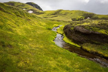 Milli Parkı Tosmork nehirde. İzlanda.