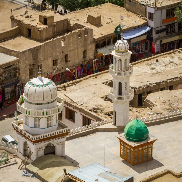 Leh Cidade Está Localizada Himalaia Indiano Uma Altitude 3500 Metros — Fotografia de Stock