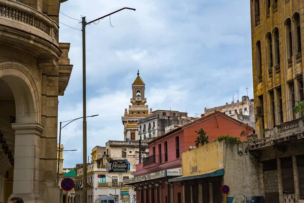 Habana Cuba Janeiro City Street January 2018 Habana Cuba Vista — Fotografia de Stock