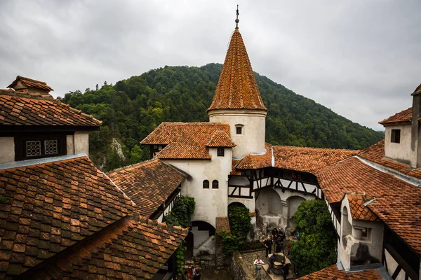 BRAN, ROMANIA-AUGUST 24: Bran castle 24, 2016 in village Bran, Romania. Vlad Cepesh castle.