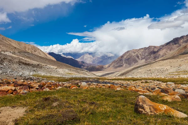 山ラダック地域の美しい風景です ヒマラヤ山脈 インド — ストック写真