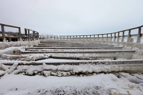 Hideg Anticyclone Krími Tengerparton — Stock Fotó