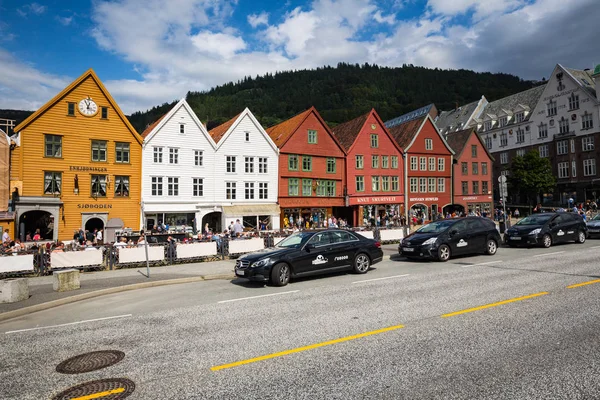 Bergen Norja Heinäkuu Bryggen 2016 Kohteessa Bergen Norja Bryggen Bergenin — kuvapankkivalokuva