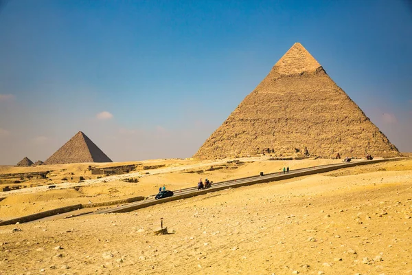 Pyramidy Gízy Egyptě — Stock fotografie