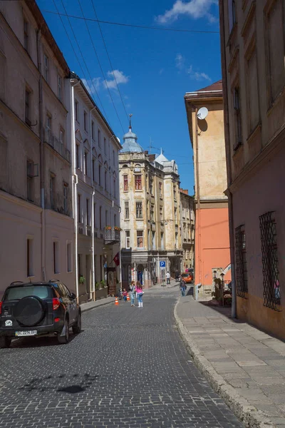 Viajando Pelos Pontos Turísticos Lugares Lviv Ucraniana — Fotografia de Stock