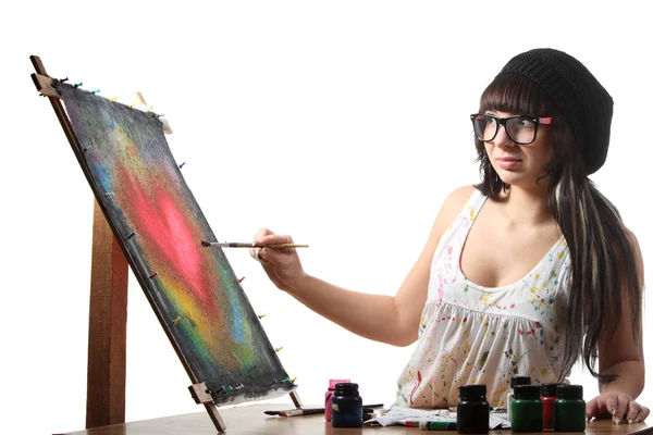 Woman Artist Work Art — Stock Photo, Image