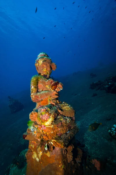 Underwater Tempel Bali Indonesien — Stockfoto