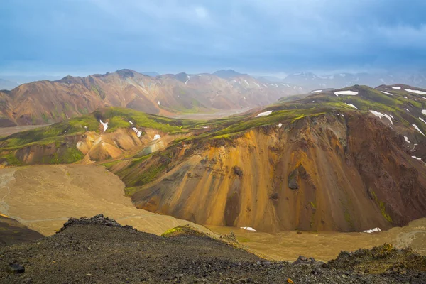 Belo Panorama Montanha Parque Nacional Thorsmork Islândia — Fotografia de Stock